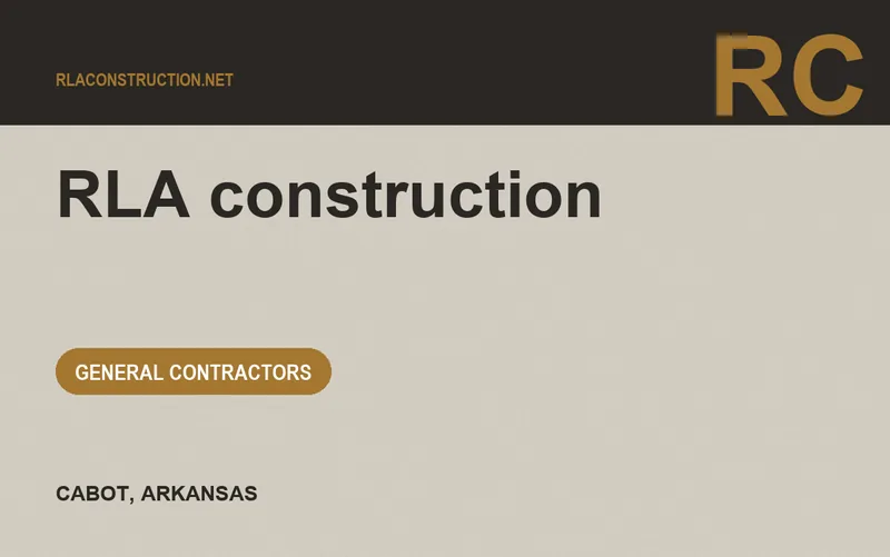 RLA construction in Cabot, Arkansas