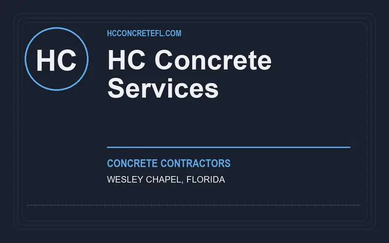 HC Concrete Services in Wesley Chapel, Florida