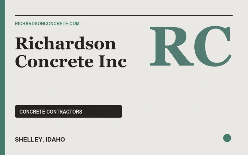 Richardson Concrete Inc in Shelley, Idaho