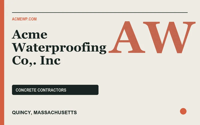 Acme Waterproofing Co,. Inc in Quincy, Massachusetts