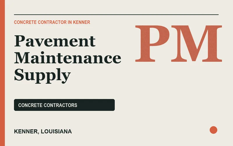 Pavement Maintenance Supply in Kenner, Louisiana