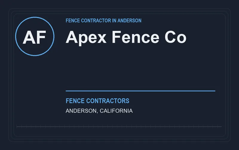Apex Fence Co in Anderson, California