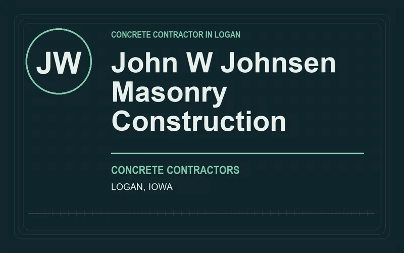 John W Johnsen Masonry Construction in Logan, Iowa