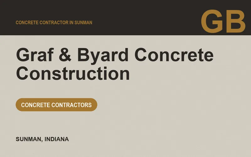 Graf & Byard Concrete Construction in Sunman, Indiana
