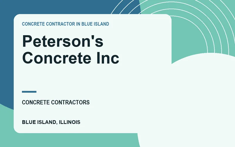 Peterson's Concrete Inc in Blue Island, Illinois