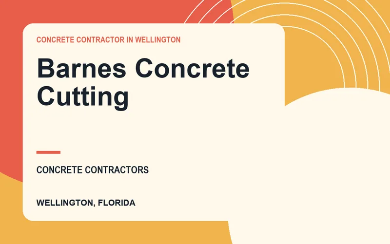 Barnes Concrete Cutting in Wellington, Florida