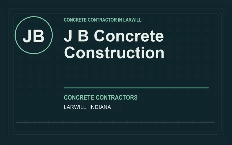 J B Concrete Construction in Larwill, Indiana