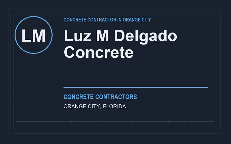 Luz M Delgado Concrete in Orange City, Florida