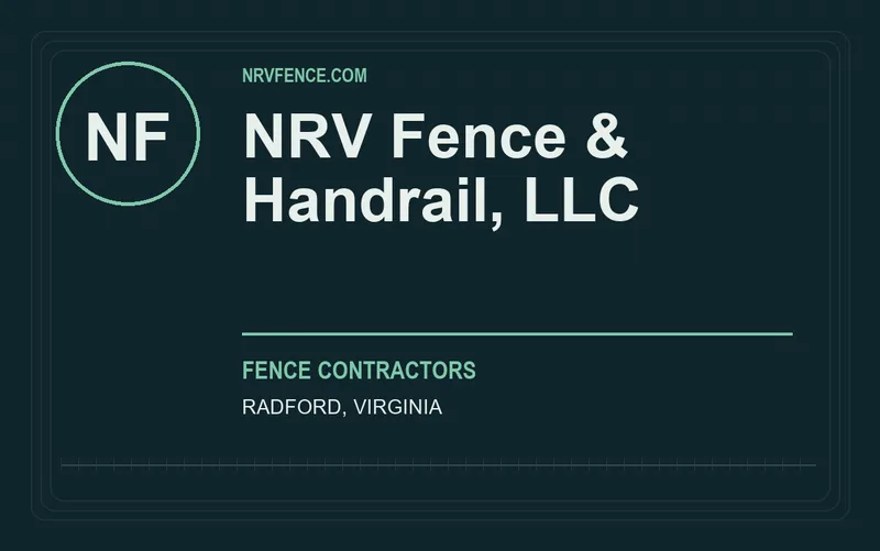 NRV Fence & Handrail, LLC in Radford, Virginia