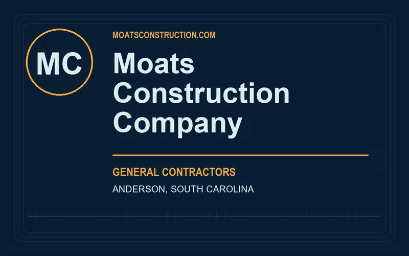 Moats Construction Company in Anderson, South Carolina