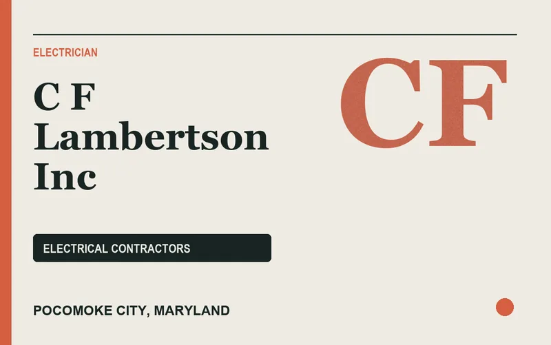 C F Lambertson Inc in Pocomoke City, Maryland