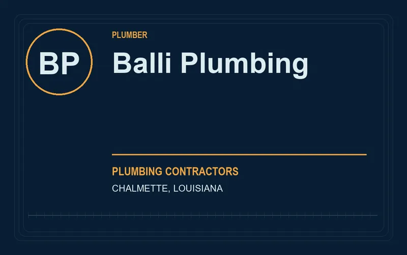 Balli Plumbing in Chalmette, Louisiana