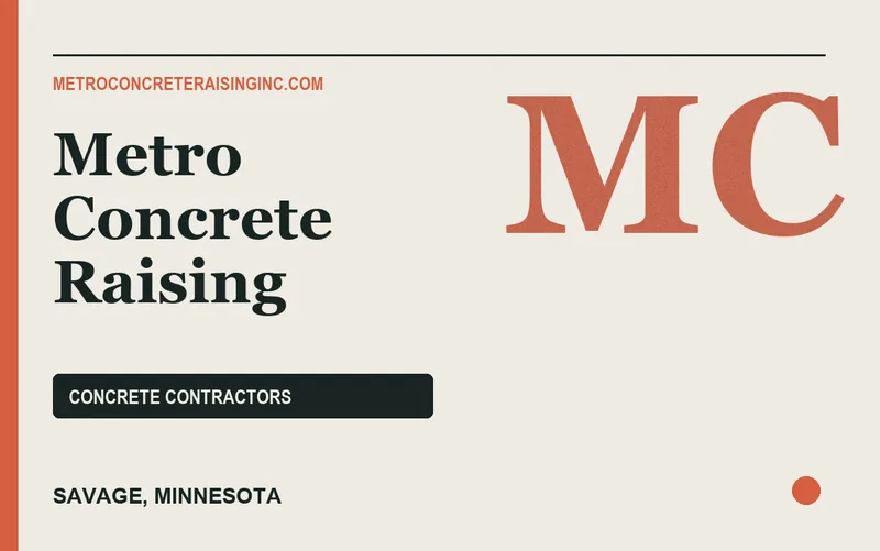 Metro Concrete Raising in Savage, Minnesota