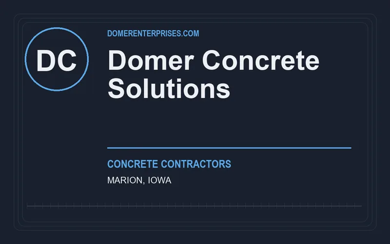 Domer Concrete Solutions in Marion, Iowa