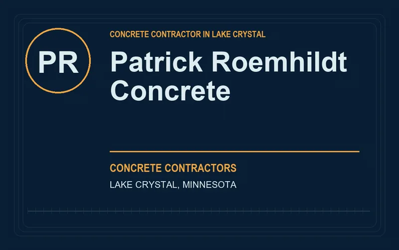 Patrick Roemhildt Concrete in Lake Crystal, Minnesota