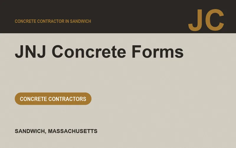 JNJ Concrete Forms in Sandwich, Massachusetts