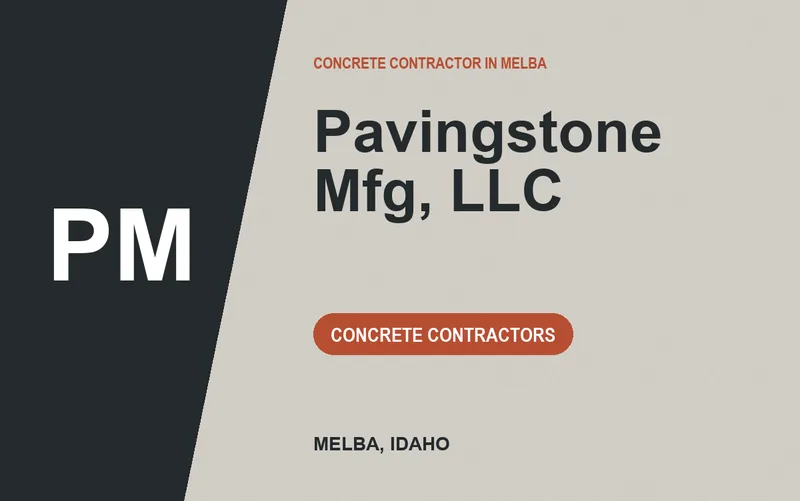 Pavingstone Mfg, LLC in Melba, Idaho
