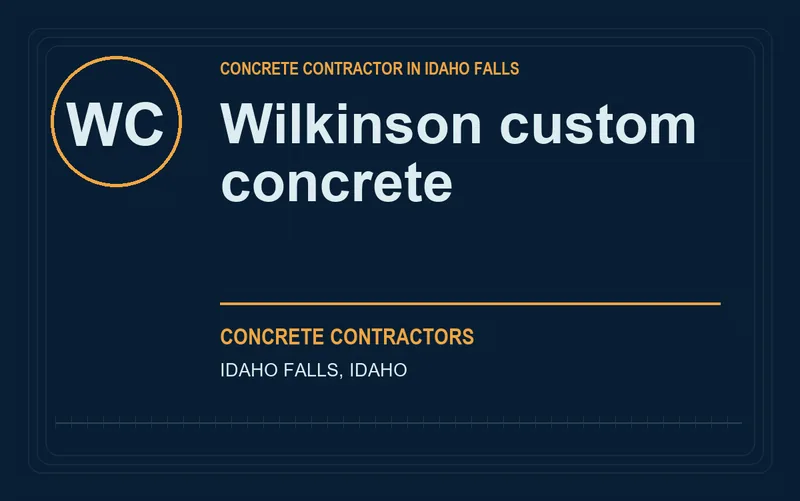 Wilkinson custom concrete in Idaho Falls, Idaho