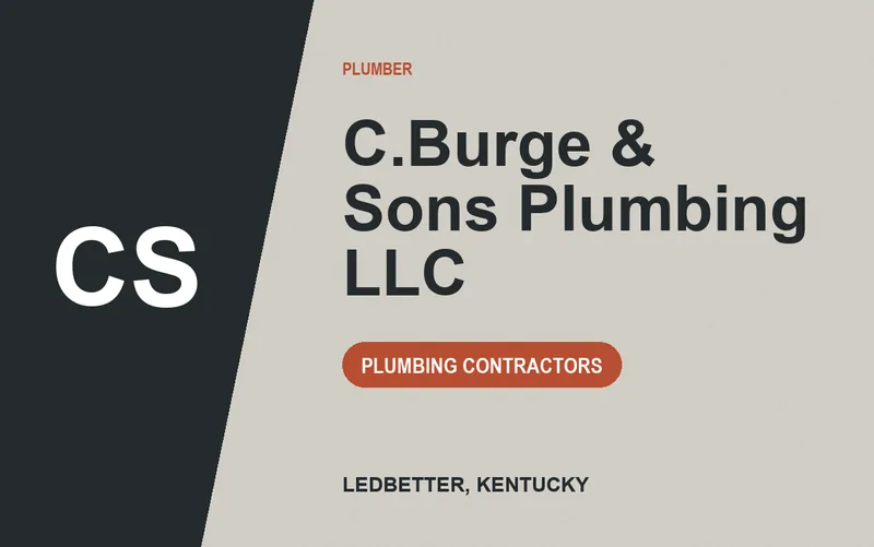 C.BURGE & SONS PLUMBING LLC in Ledbetter, Kentucky