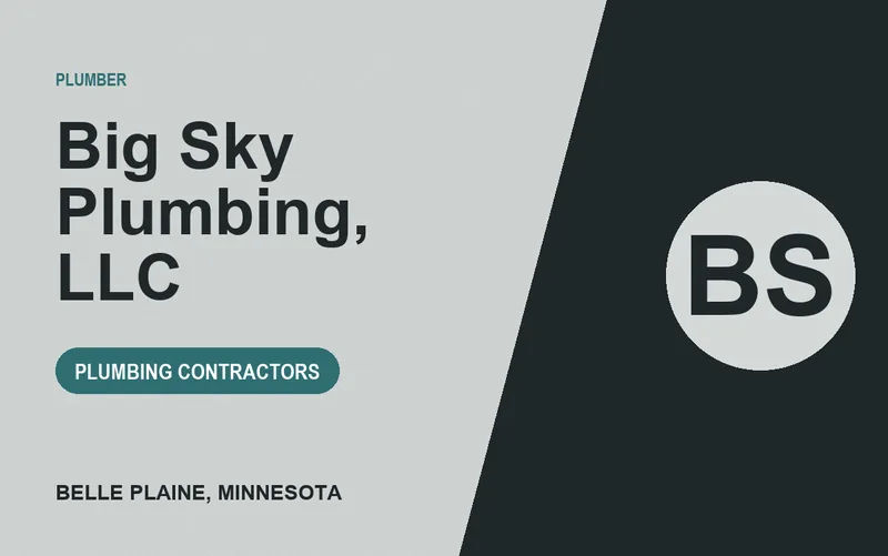 Big Sky Plumbing, LLC in Belle Plaine, Minnesota