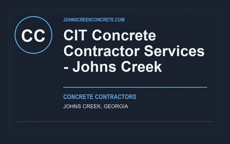 CIT Concrete Contractor Services - Johns Creek in Johns Creek, Georgia