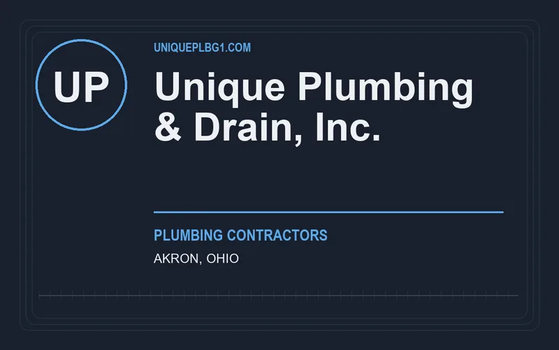 Unique Plumbing & Drain, Inc. in Akron, Ohio