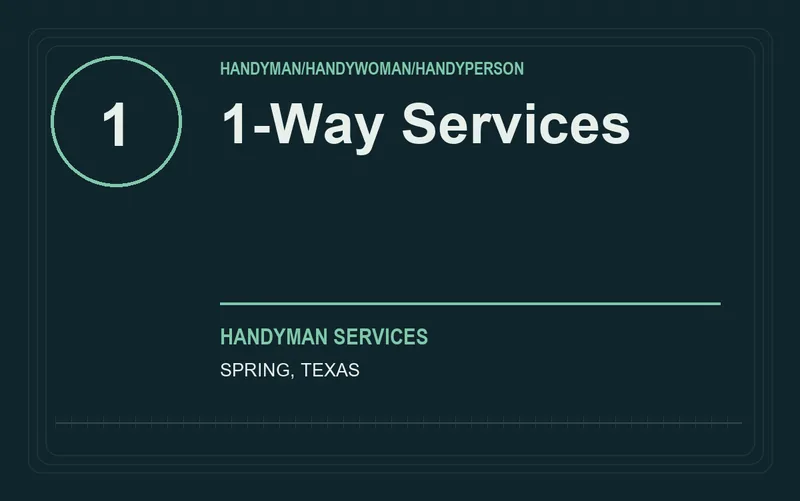 1-Way Services in Spring, Texas