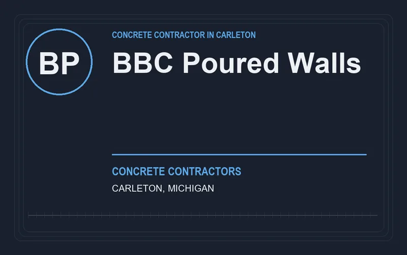 BBC Poured Walls in Carleton, Michigan