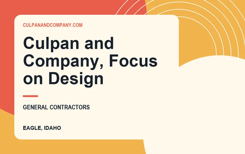 Culpan and Company, Focus on Design in Eagle, Idaho