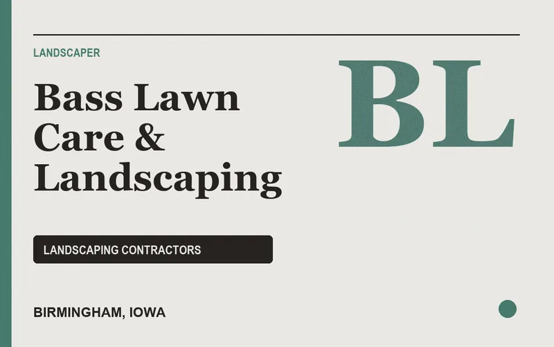 Bass Lawn Care & Landscaping in Birmingham, Iowa