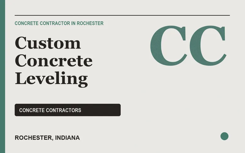 Custom Concrete Leveling in Rochester, Indiana