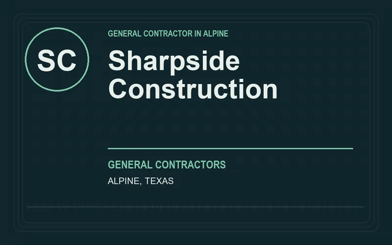 Sharpside Construction in Alpine, Texas