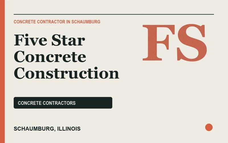 Five Star Concrete Construction in Schaumburg, Illinois