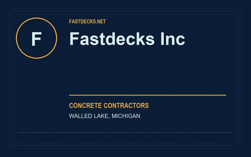 Fastdecks Inc in Walled Lake, Michigan
