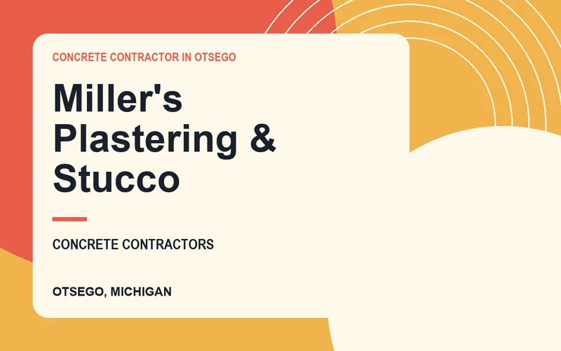 Miller's Plastering & Stucco in Otsego, Michigan
