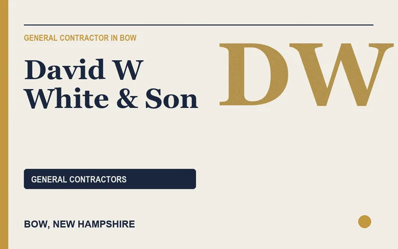 David W White & Son in Bow, New Hampshire