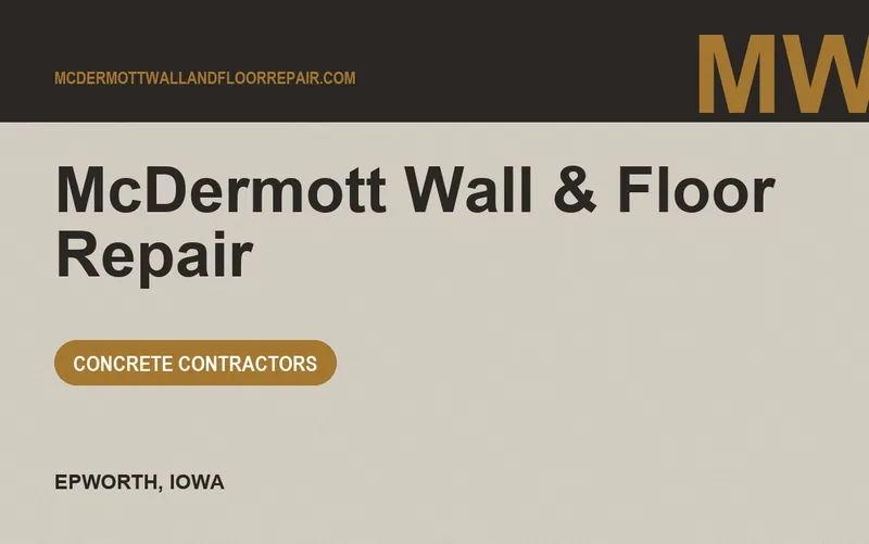 McDermott Wall & Floor Repair in Epworth, Iowa
