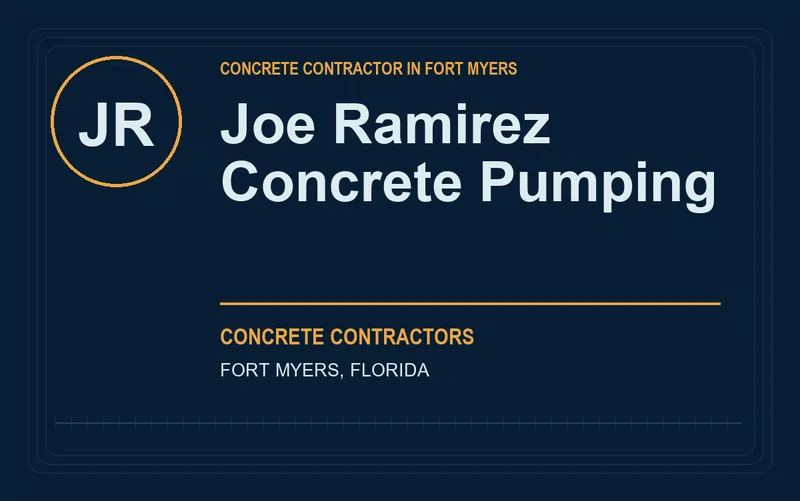 Joe Ramirez Concrete Pumping in Fort Myers, Florida