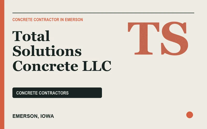 Total Solutions Concrete LLC in Emerson, Iowa