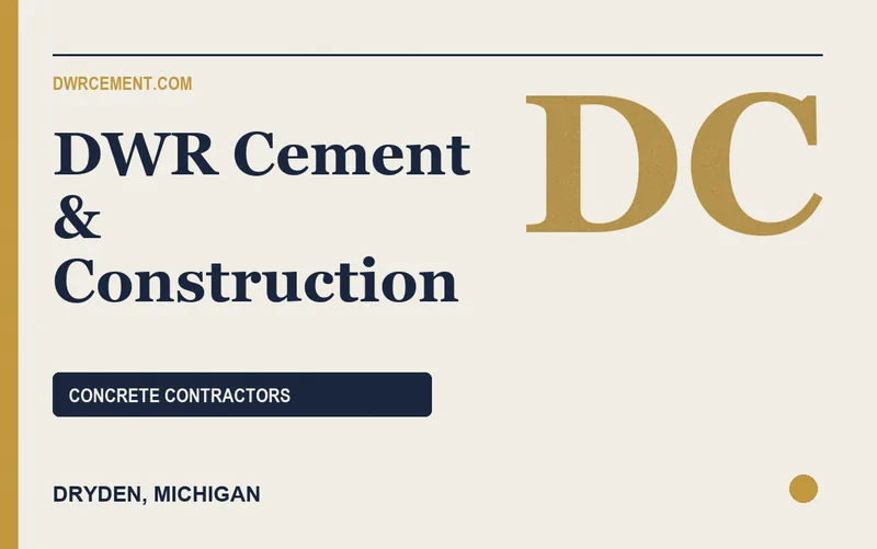 DWR Cement & Construction in Dryden, Michigan
