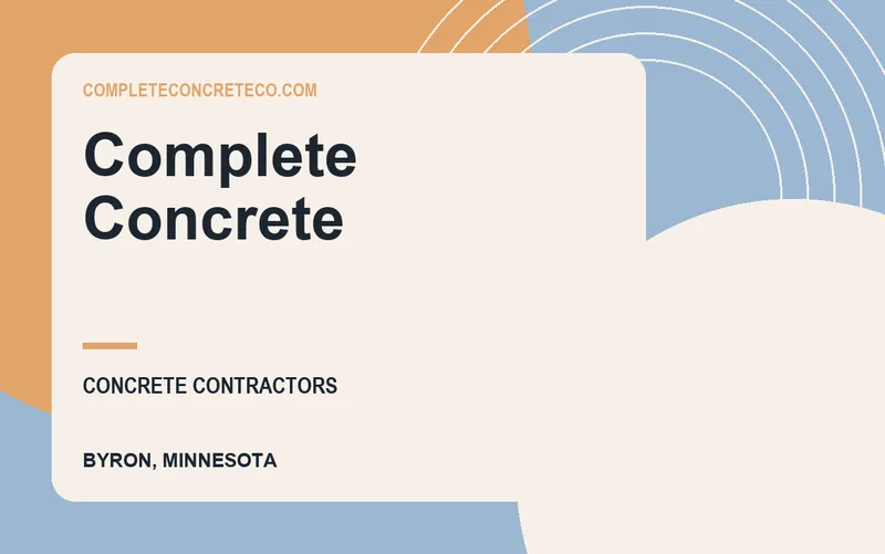 Complete Concrete in Byron, Minnesota