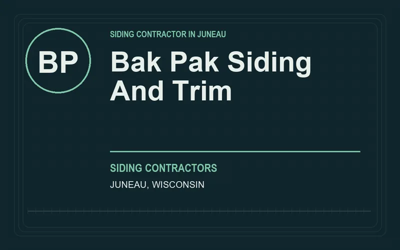 bak pak siding and trim in Juneau, Wisconsin