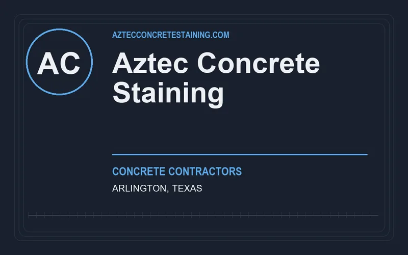Aztec Concrete Staining in Arlington, Texas