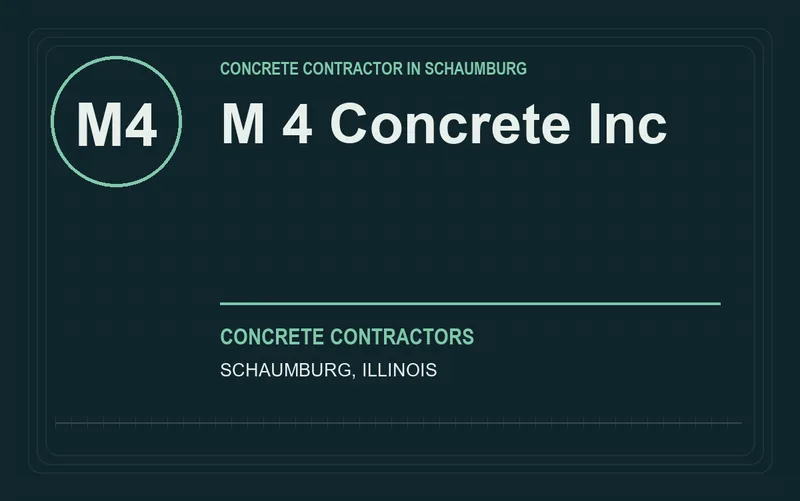 M 4 Concrete Inc in Schaumburg, Illinois