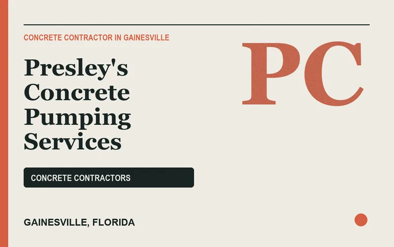 Presley's Concrete Pumping Services in Gainesville, Florida