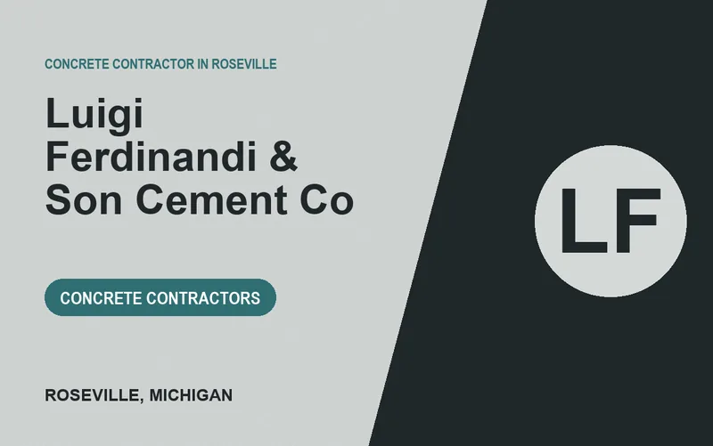 Luigi Ferdinandi & Son Cement Co in Roseville, Michigan