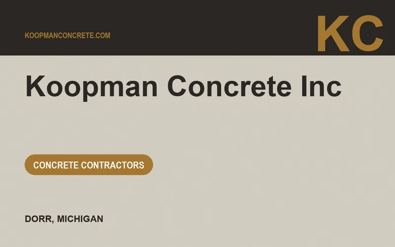 Koopman Concrete Inc in Dorr, Michigan