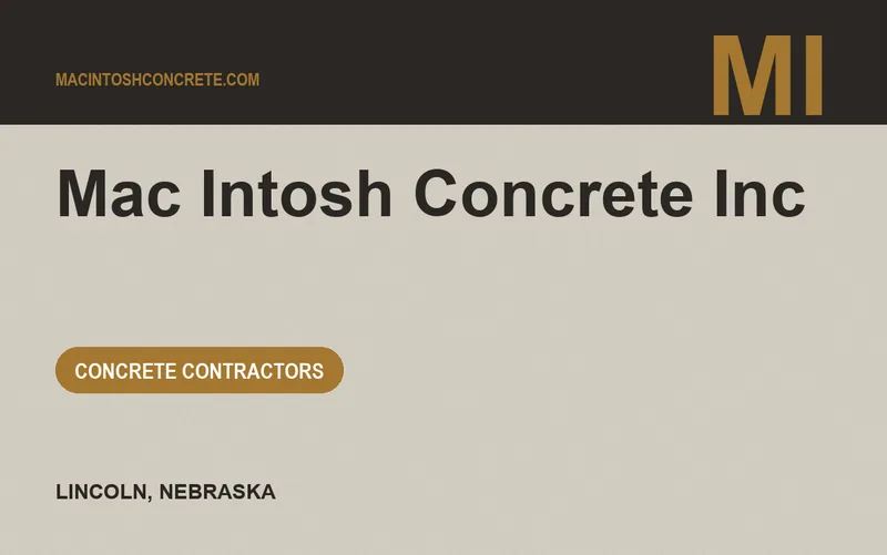 Mac Intosh Concrete Inc in Lincoln, Nebraska
