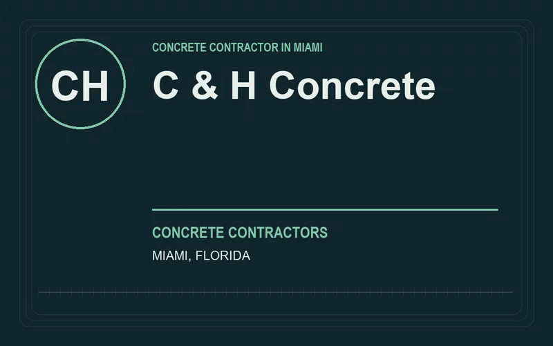 C & H Concrete in Miami, Florida