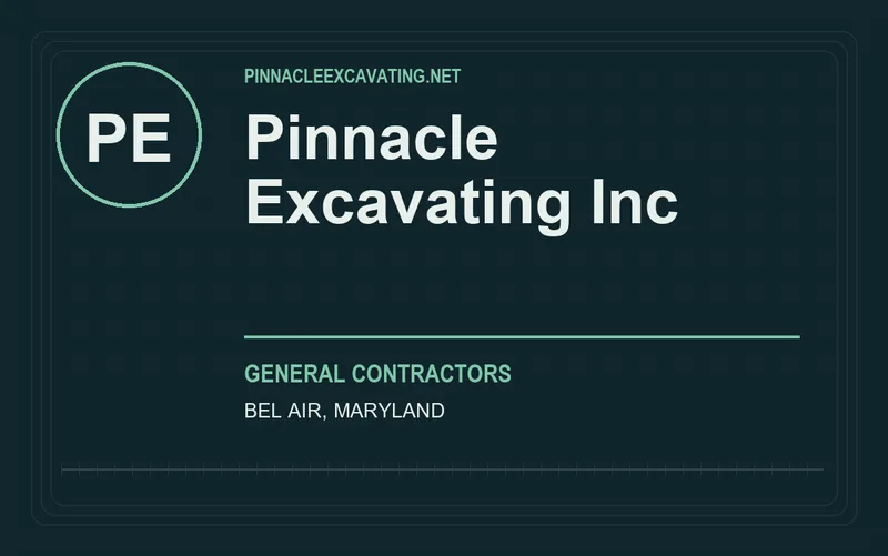 Pinnacle Excavating Inc in Bel Air, Maryland